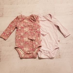 3 FOR $30 | BABY GAP | Girl LS Onesie Set 6m